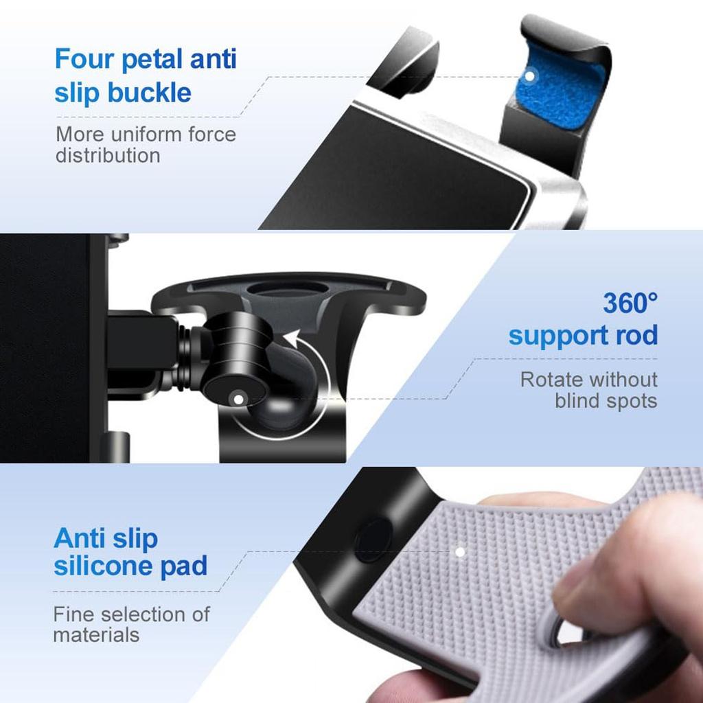 Magnetic Car Phone Holder Car Navigation Any Angle Bend And Rotate Wireless Charging