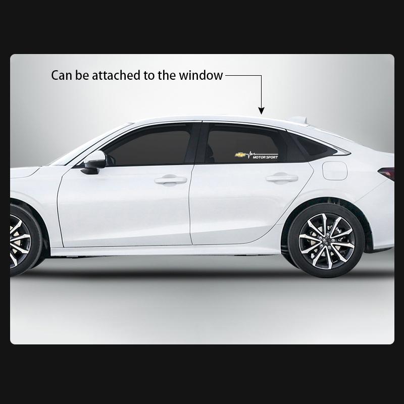 2Pcs PVC Car Window Sticker Vehicle Waterproof Decoration Decals For Chevrolet Cruze Spark Captiva Suburban Camaro Malibu
