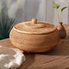 Vietnamese Pu'er Tea Tuocha Storage Box – Autumn Vine Woven Jar for Loose Leaf Tea and Snacks
