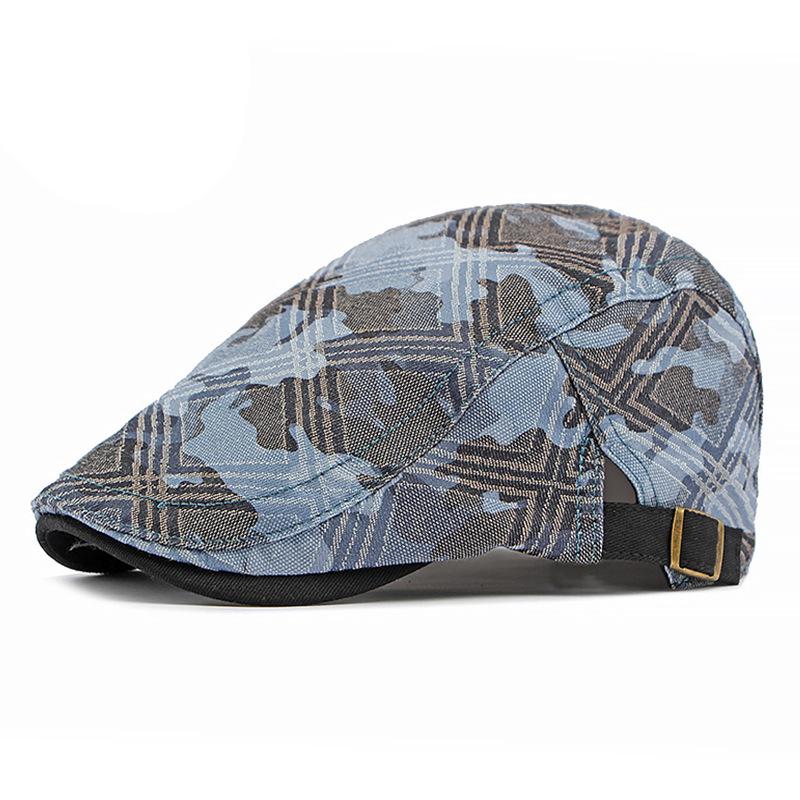 Men's Camouflage Print Beret - Spring/Summer Outdoor Sun Protection Hat
