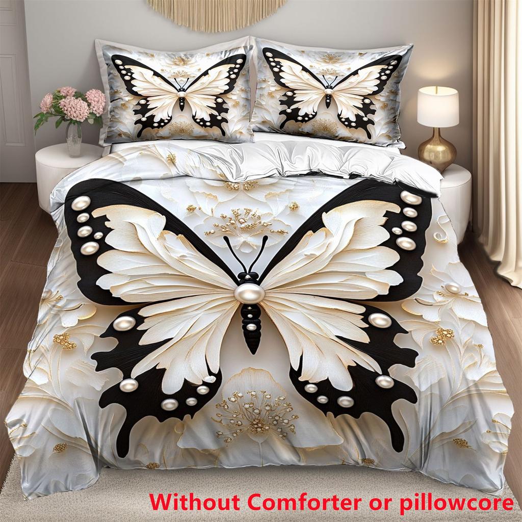 Duvet cover set Butterfly series 3D digital printing single double quilt set three-piece set
