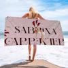 Singer S-Sabrina C-Carpenter Anime Beach Swimming Towel Soft Absorbent Washcloth Children's Gifts for Kids Travel Camping Gym