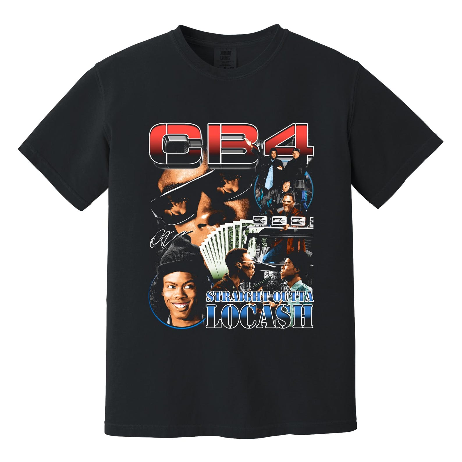 CB4 Heavyweight T-Shirt - Straight Outta Locash - 90s hip hop comedy film Movie 4XL