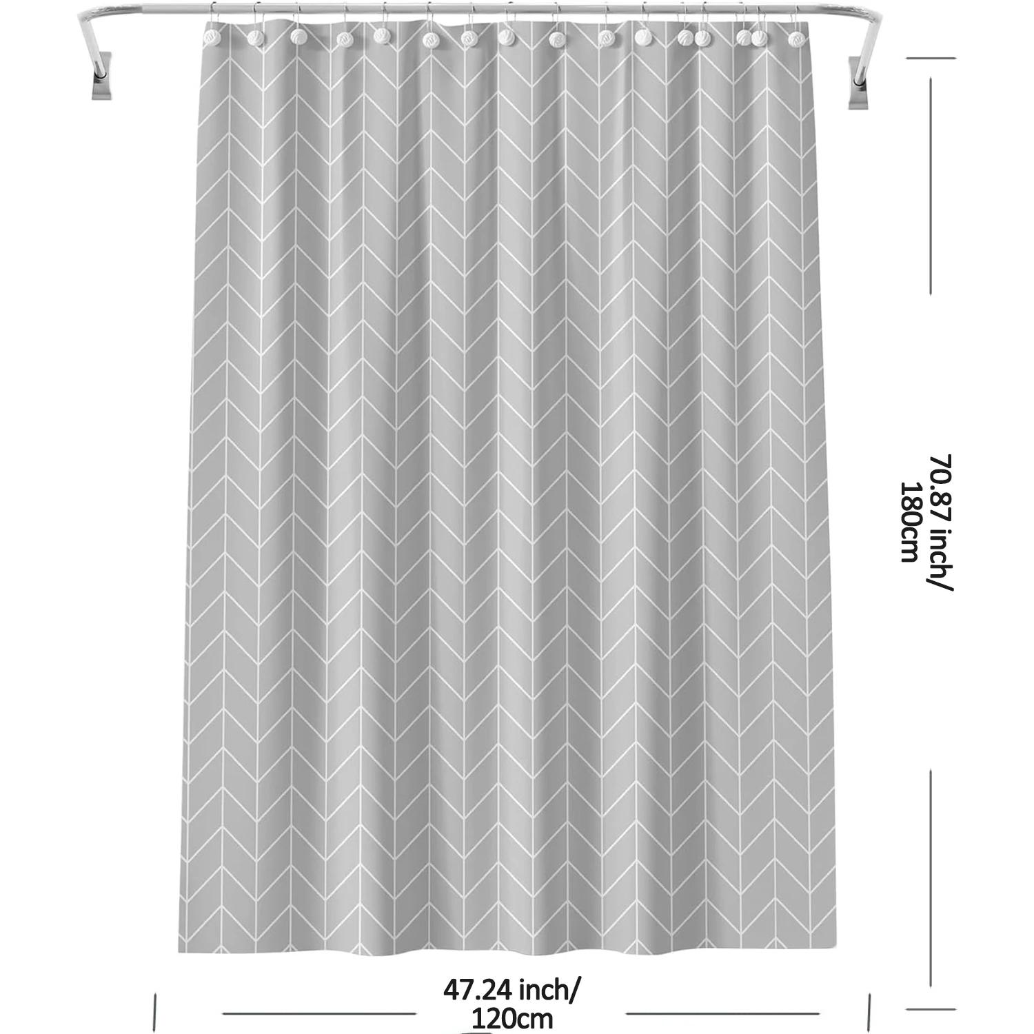 

New Shower Curtain With Picture Waterproof And Thickened Shower Curtain Bathroom Partition Curtain Bathroomdecoration Accessorie W60H190(CM)-1 Pcs