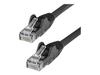 Câble Réseau Rigide UTP 6ème Catégorie Startech N6LPATCH50CMBK 0,5 m - - - Startech