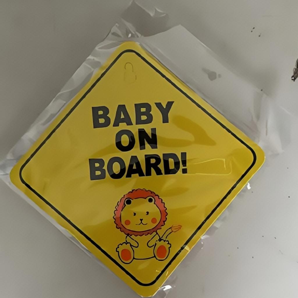Baby On Board Sticker Kids Safety Reflective Vehicle Car Signs Self-Adhesive Warning Sticker Fuel Tank Sticker for Driver