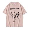 Alternative Metal Rock Band System of A Down Graphic Tshirt Unisex Women Clothing Casual Vintage Oversized Short Sleeve T Shirts