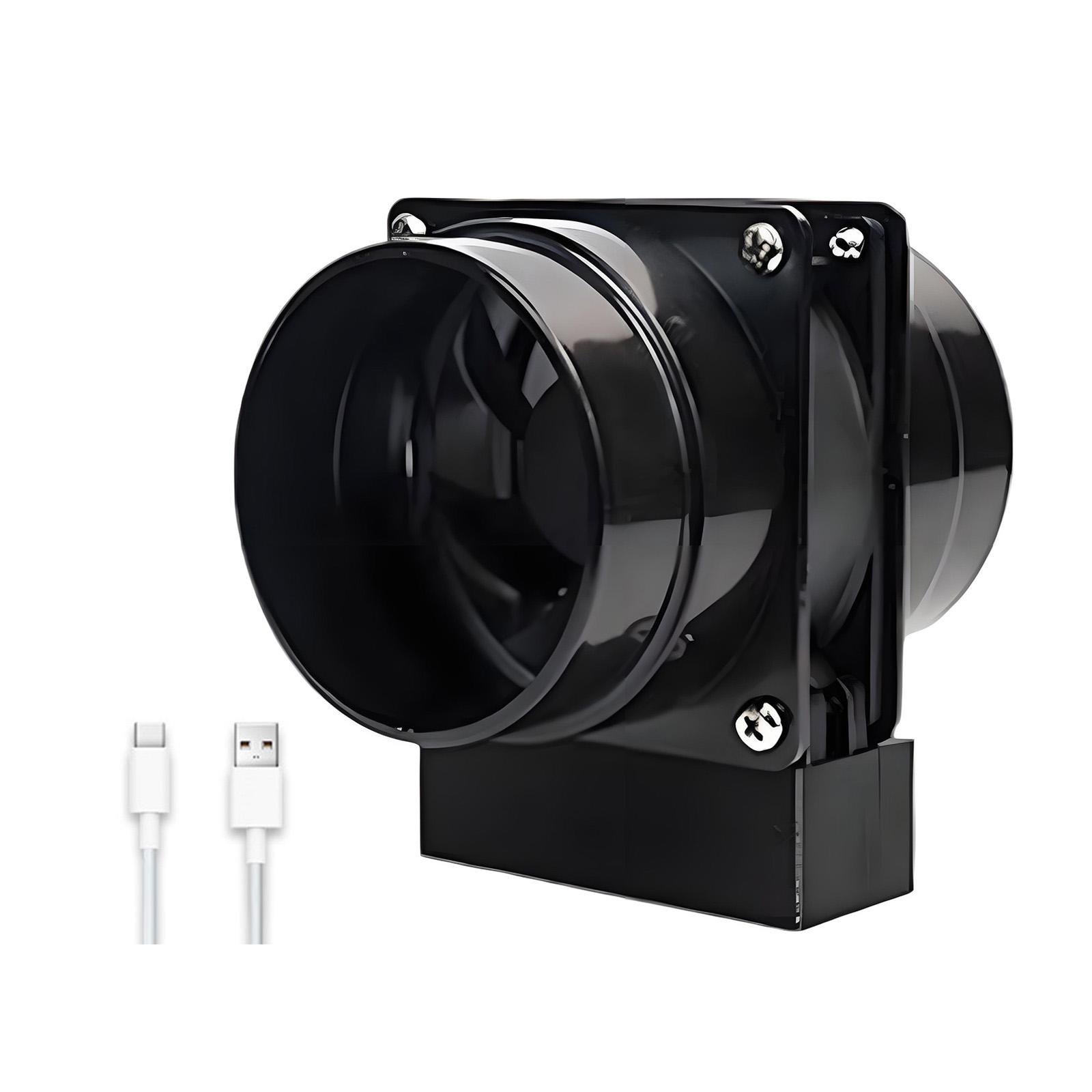 

USB Rechargeable 3 Speed Dual Vent Portable Exhaust Fan For Electronics Repair Soldering Smoke Removal A