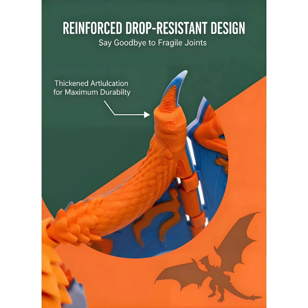 3D printed flying dragon multi joint movable dragon wing handmade children's toy gift