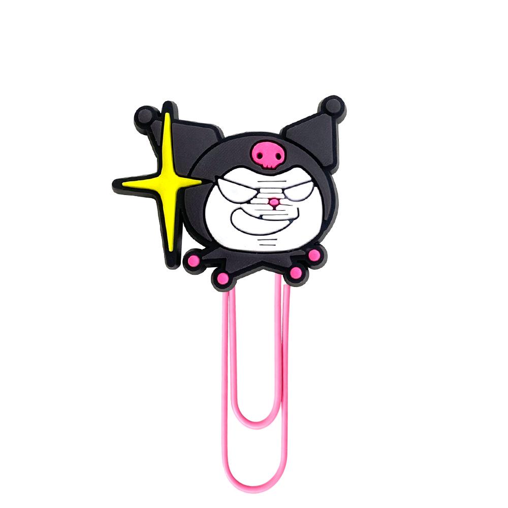 Kuromi Paper Clips: Creative Colored Binder Clips & Bookmarks for Students, Large Size
