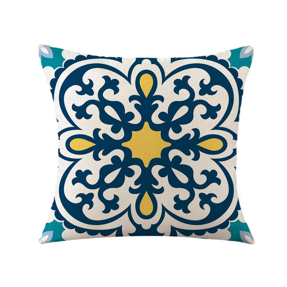 New Bohemian Throw Pillow Mandala Sofa Cushion Office Linen Throw Pillow Cover