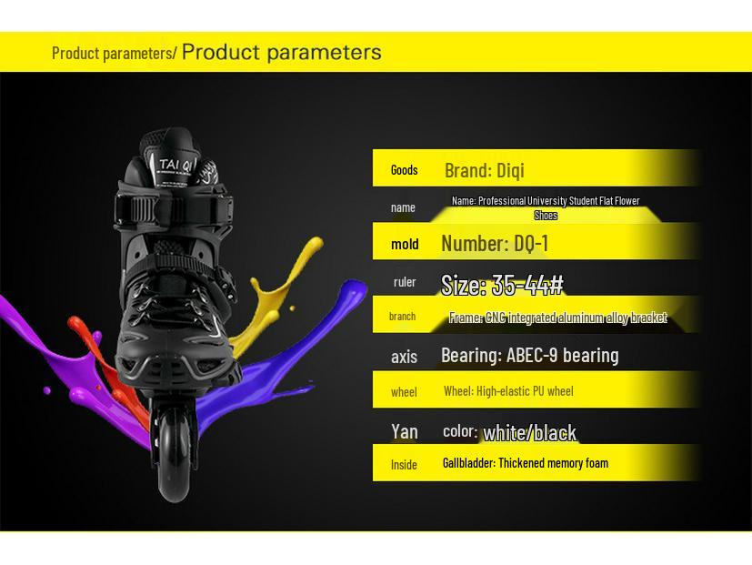 Inline- und Rollschuhe für Erwachsene, Damen und Herren – Anfänger-Freestyle- und Flat-Flower-Skates