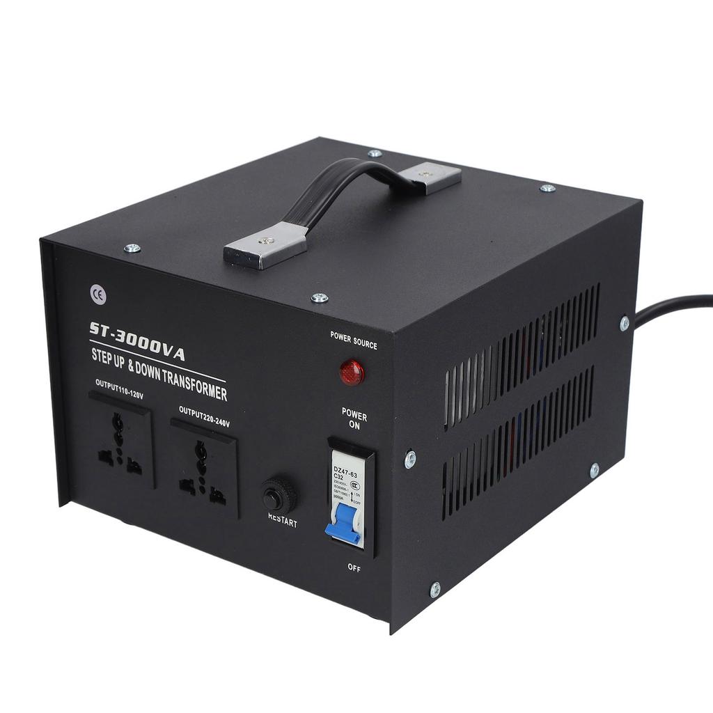3000W AC Voltage Transformer To Step Up To Buck 2 Universal Sockets Voltage Converter