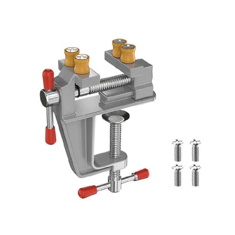 Mini Workbench Vise Portable Aluminum Miniature Small Jewelers Hobby Clamp Table Rotatable Lock Clamp Repair Tool
