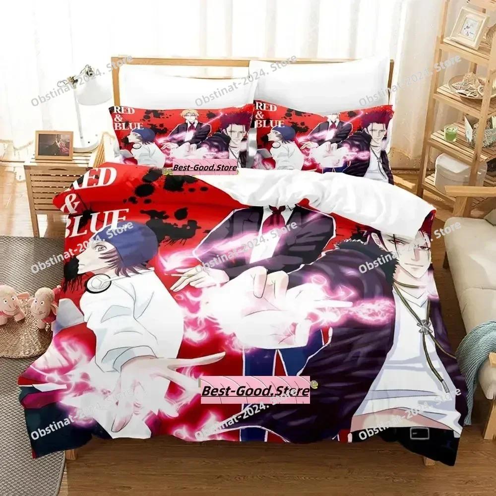 3D Nuovo K project Mikoto Suoh No Blood! Senza Osso! Niente Cenere! Set Biancheria da Letto Stampato con Federa Copripiumino Matrimoniale Queen Super King Size