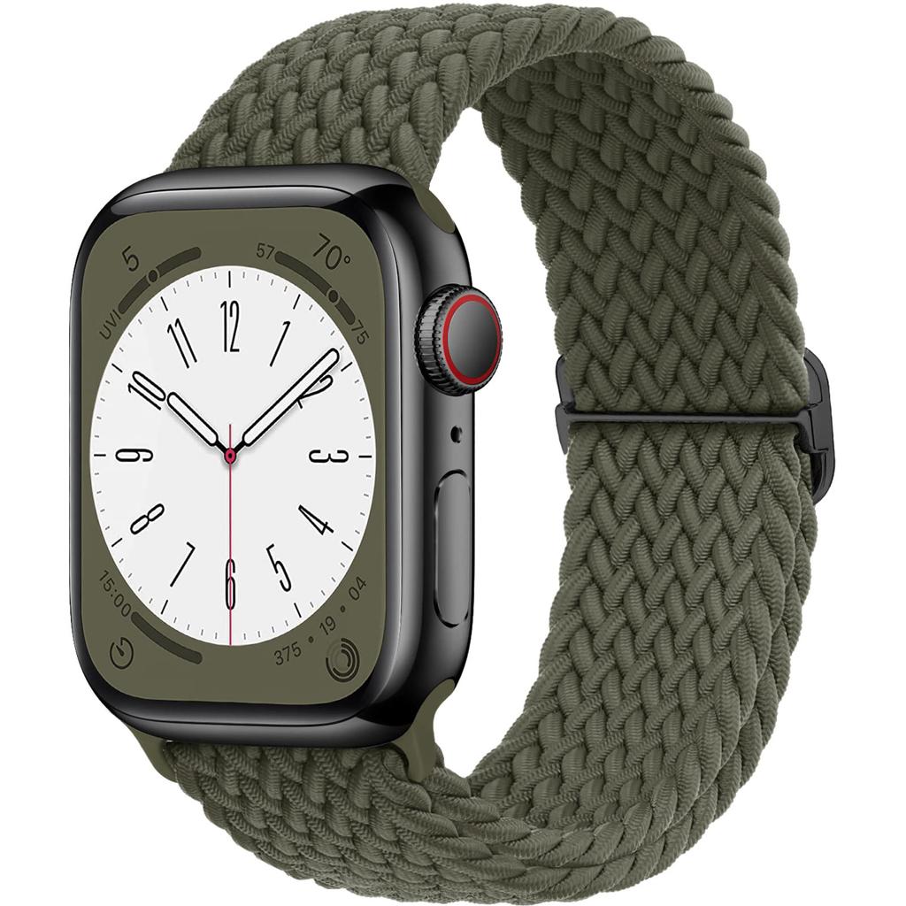Braided Solo Loop Strap For Apple watch band 44mm 40mm 49mm 45mm 41mm Elastic Nylon bracelet iWatch series 8 3 se 6 7 Ultra 2 9