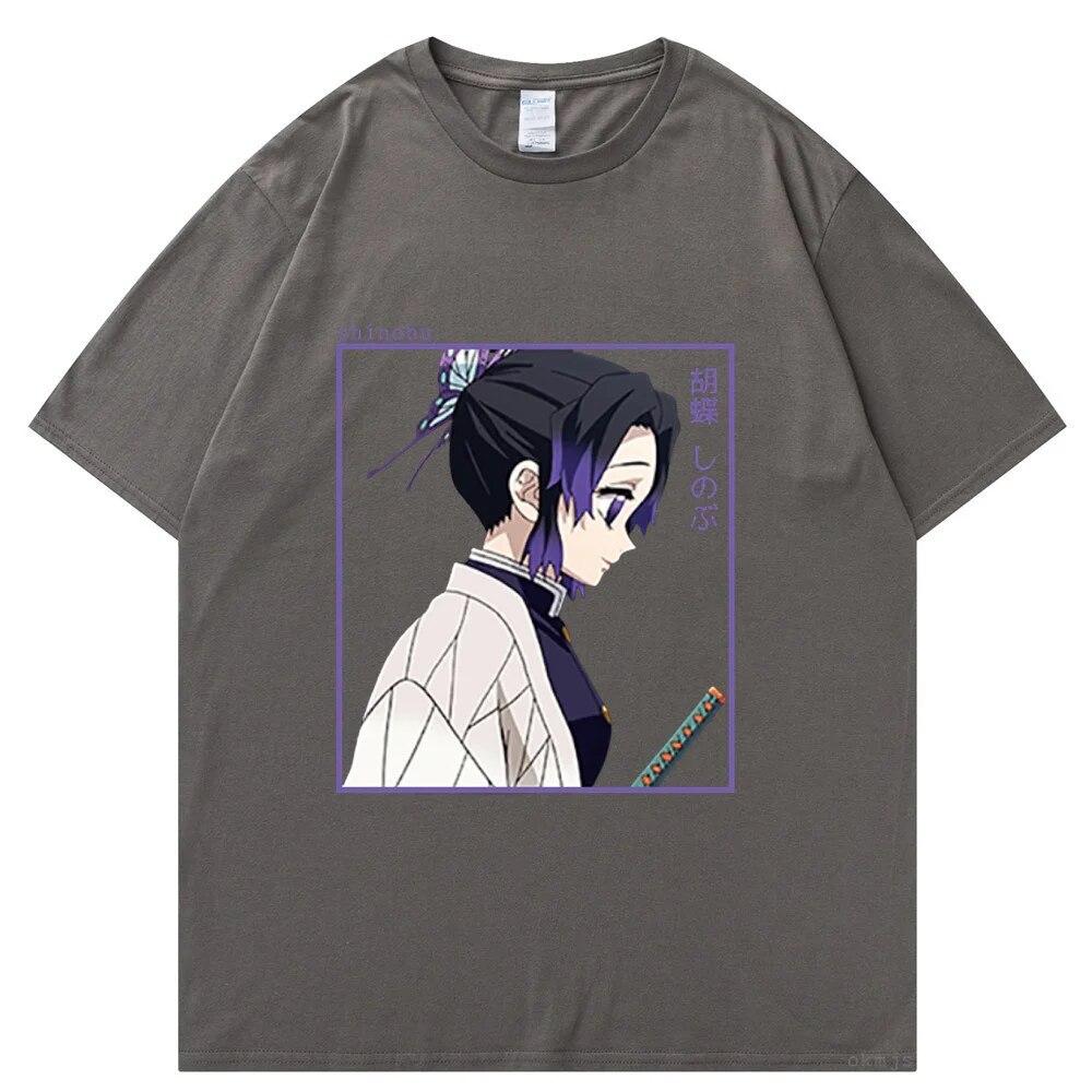Hot Japanese Anime Demon Cotton T Shirt Unisex Kawaii Kimetsu No Yaiba Graphic Tees Tanjirou Kamado Unisex Tops Funny Tshirt Unisex