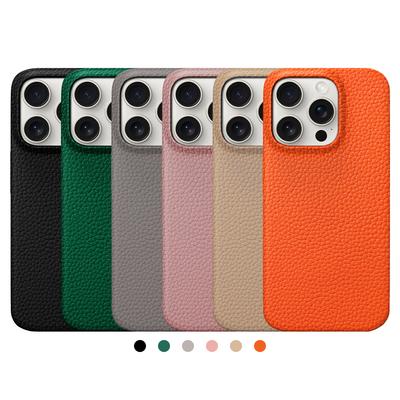 LANGSIDI Natural Cowhide Leather for Magsafe Case for iPhone 16/15 Pro Max/Promax 15Pro/16Pro - Luxury Magnetic Phone Back Cover