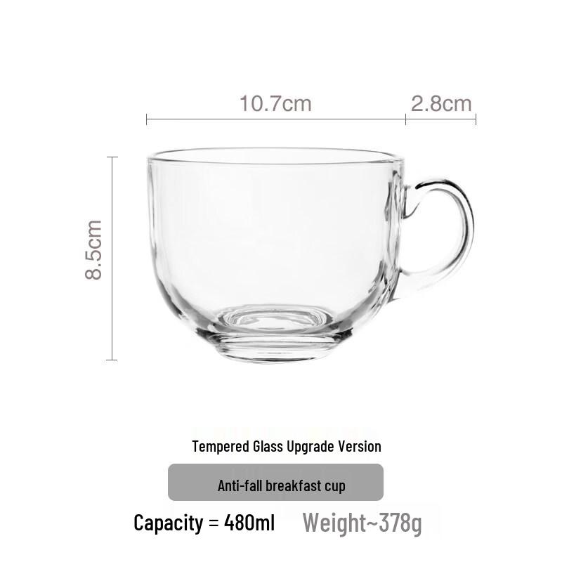 Jingbaodi Multi-purpose Tempered Glass Bowl with Lid and Spoon