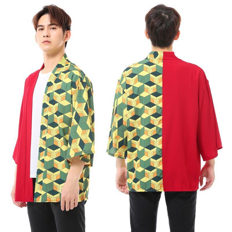 Summer Cosplay for Women Men Japanese Anime Shinobu Kocho Butterfly Samurai Haori Coat Outerwear