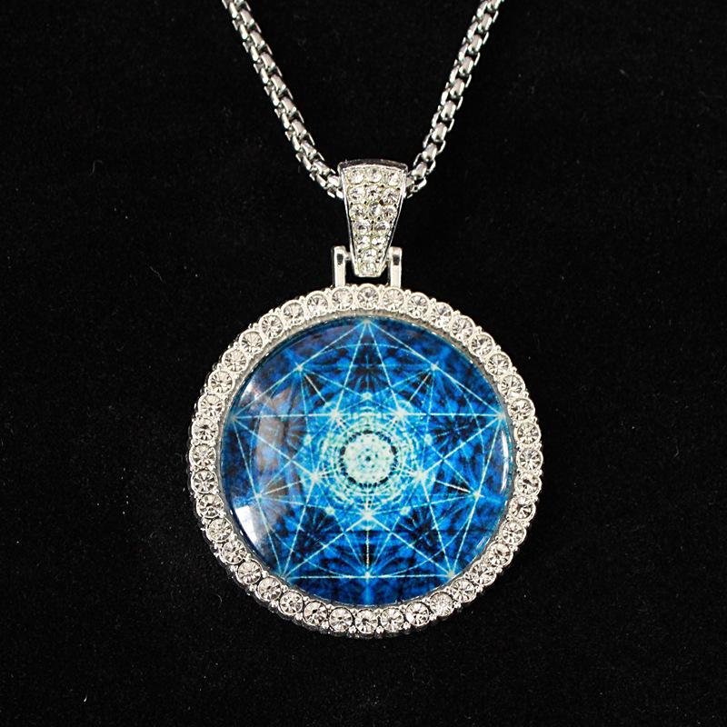 2022 European & American Trendy Titanium Steel Diamond Necklace for Women - Light Luxury Sweater Chain