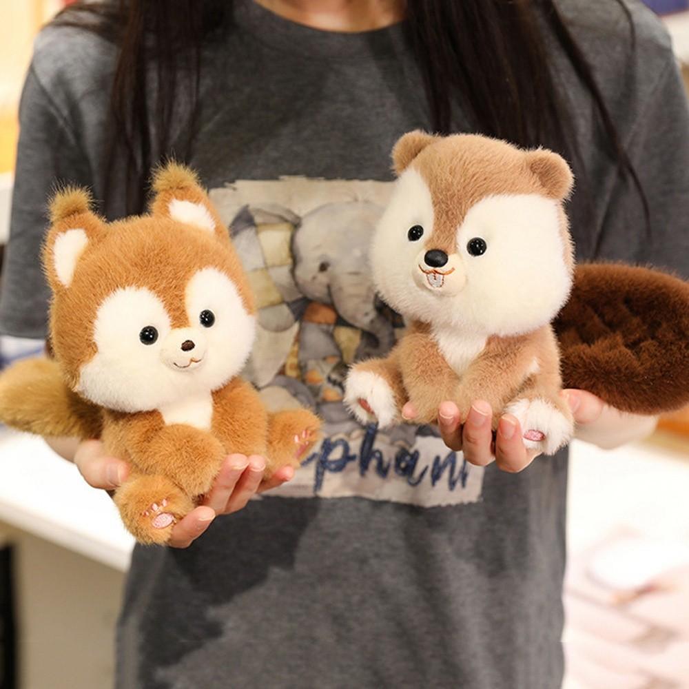 Animals Raccoon Plush Toy Wrist Pad Animal Plush Doll Home Decor Sitting Animals Plush  Kids Toy