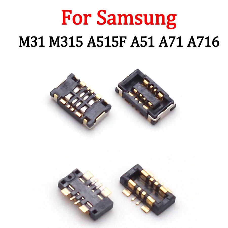 2-10PCS For Samsung Galaxy M31 M315 A515F A51 A71 A716 A715 A12 A125 A41 A415F A31 A315F A516 Battery Flex FPC Plug Connector