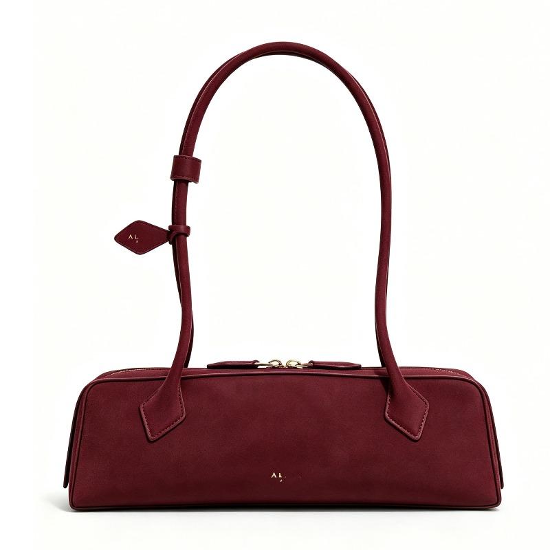 Sac d'épaule en cuir sous le bras style sac à saucisse pour femme sac de travail pour les trajets sac baguette