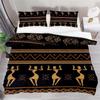 African Woman Bedding Set Vintage Africa Country Comforter Cover for Kids Boys Girls Teens Boho Style Exotic Nation Microfiber