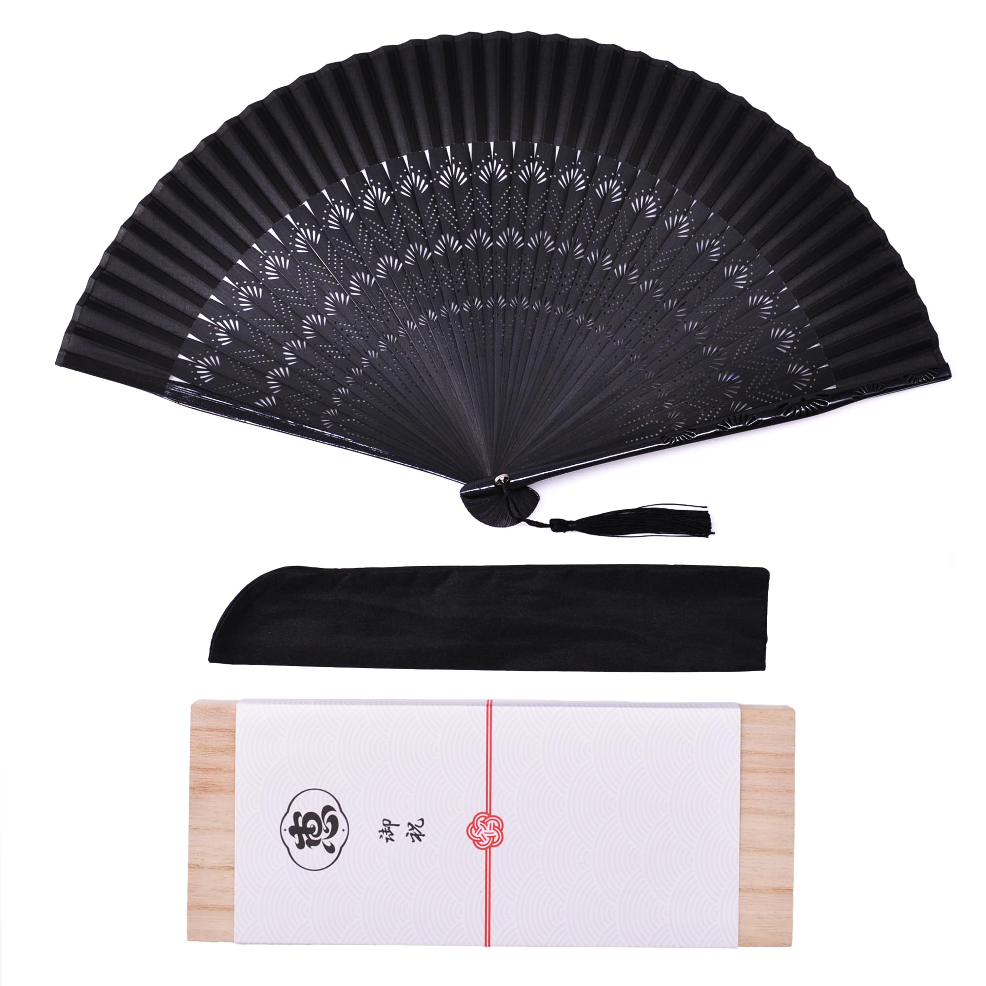 

Настольный вентилятор Noshi с узором Wave Black [Keichido], a104,