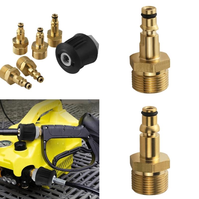 High Pressure Water Guns Quick Connection Brass Adapter Fitting Coupler Leakproof Design Compatible With Multiple Brands