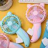 Student Fan Strong Wind Comfortable Grip Cat Design Mini Hand Pressure Fan for Home