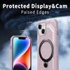 Für iPhone 15 Plus/14 Plus Hülle Kompatibel mit MagSafe Ständer TPU+PC Handyhülle