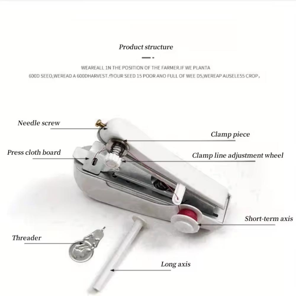 Portable Mini Handheld Sewing Machine Multifunctional Manual Stitch Tool Easy To Use For Quick Repairs And DIY Projects