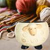 Sleepy Sheep Ceramic Yarn Bowl Yarns Ball Storage Holder Knitting Crochet Craft