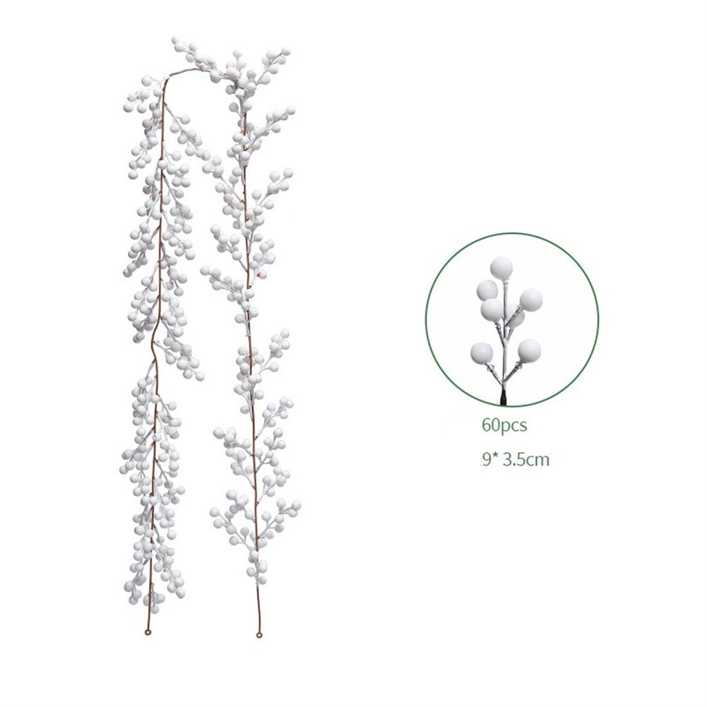 

Berry Vine Decor 6FT Hanging Vines Home Decoration Christmas Party Halloween Atmosphere Christmas Tree Accessory белый