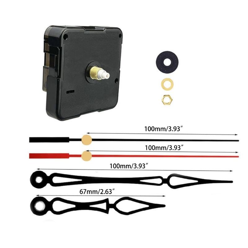 DIY Quartz Clock Movement Mechanism DIY Repair-Parts Wall Clock Movement Mechanisms Kit 0.11Inch Maximum Dial-Thickness
