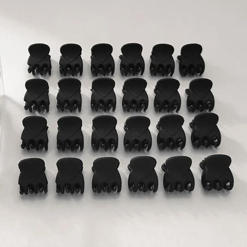 10-100 Pezzi Piccole Pinze per Capelli a Pinza per Donne Ragazze Coreane Mini Nere Trasparenti in Plastica Fermacapelli Bambino Accessori per Acconciatura