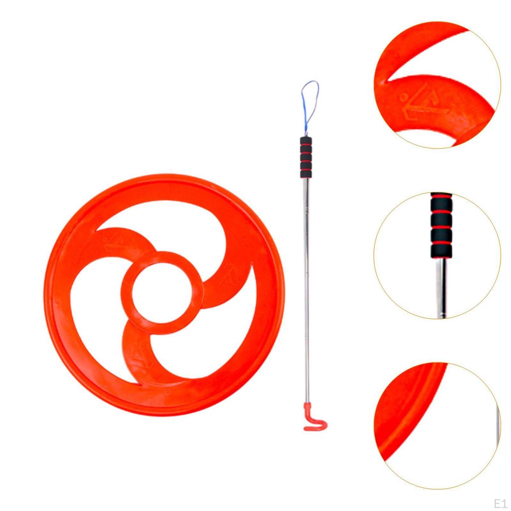Large Hand Push Ring Rolling Circle Plaything Fine Motor Toy Sports Hoop for