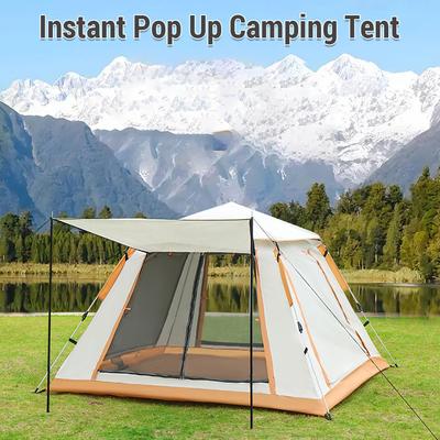 Instant Pop Up Waterproof Camping Tent Outdoor Easy Set Up Automatic Beach Tent for 3-5 People