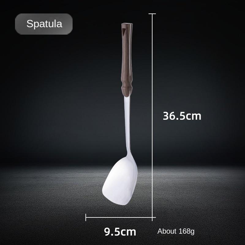 HANYANG 201 Stainless Steel Cookware Spatula Kitchen Utensils Spatula Soup Ladle Funnel Cookware Set of Six Sets
