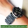 Pro Casio G-SHOCK třetí generace Big Mud King řady GWG-B1000 modifikovaný retro trendy kožený řemínek k hodinkám