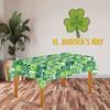 Rectangle St. Patrick's Day Tablecloth,Green Irish Table Cloth, And Washable Holiday Table Cover For Party Kitchen Dining Room
