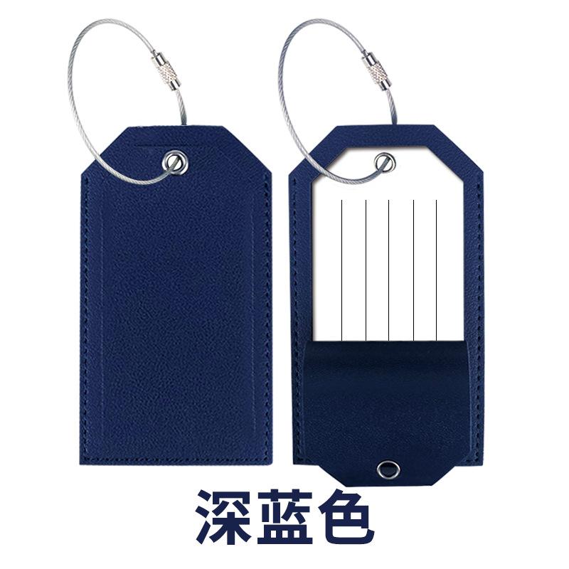 Metal lanyard, leather consignment label, leather boarding pass can be set LOGO, signed inner page paper pu luggage tag
