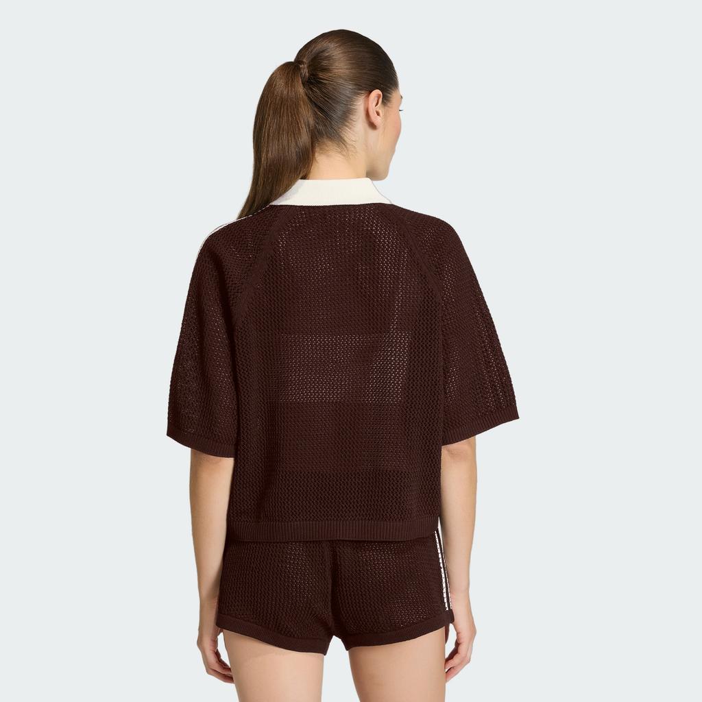 adidas Knit Crochet Polo - Aura Coffee / Ke0198