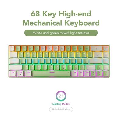 Tastatură mecanică cu fir SUNSONNY N-J6PRO Mingyue high-end cu 68 de taste Toate tastele fără impuls