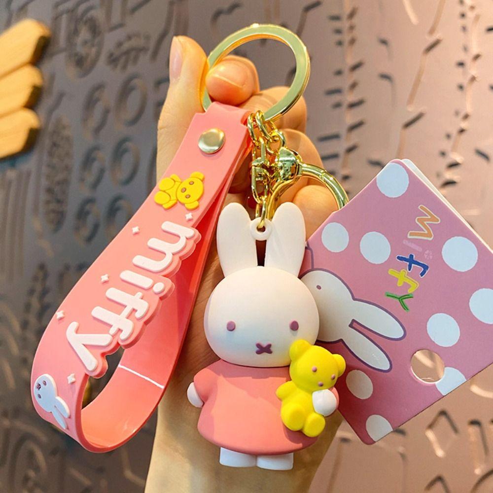 

Pvc Cartoon Rabbit Keychain Bunny Niche Design Woman