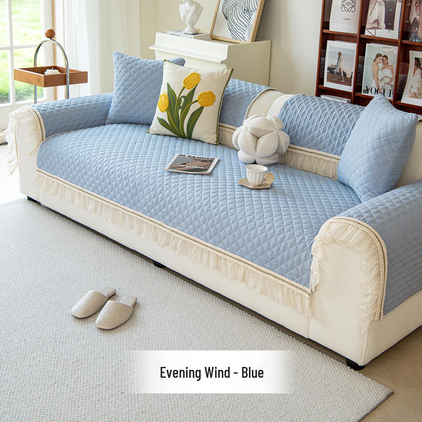 Универсальный нескользящий чехол на диван для всех сезонов - Французский легкий дизайн 2026 45x45cm Pillow Cover 1070₽