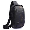 Unisex Outdoor Anti-theft Waterproof Chest Sling Bag with USB Charging Port