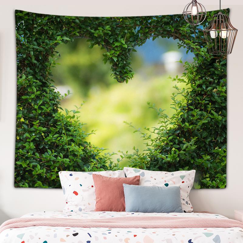 

Творческий любовный завод, настенный художественный гобелен, натуральный гобелен красоты, гобелен для общежития, эстетическое украшение, украшение для гостиной, дома 230X180CM